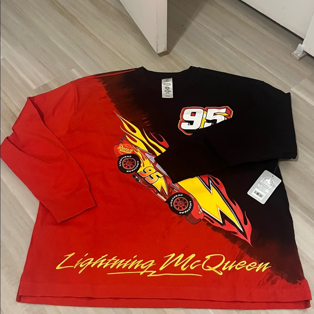 Lightning McQueen Red and Black Long Sleeve Shirt